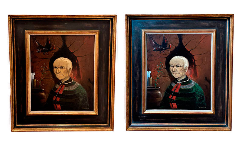 Kunstbeleuchtung mit Konturenstrahler vs. Standardbeleuchtung