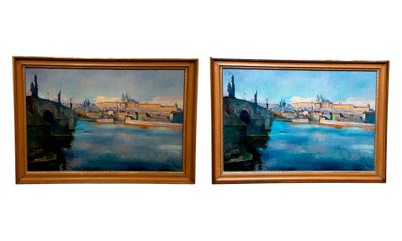 Galeriebeleuchtung mit Konturenstrahler im Vergleich